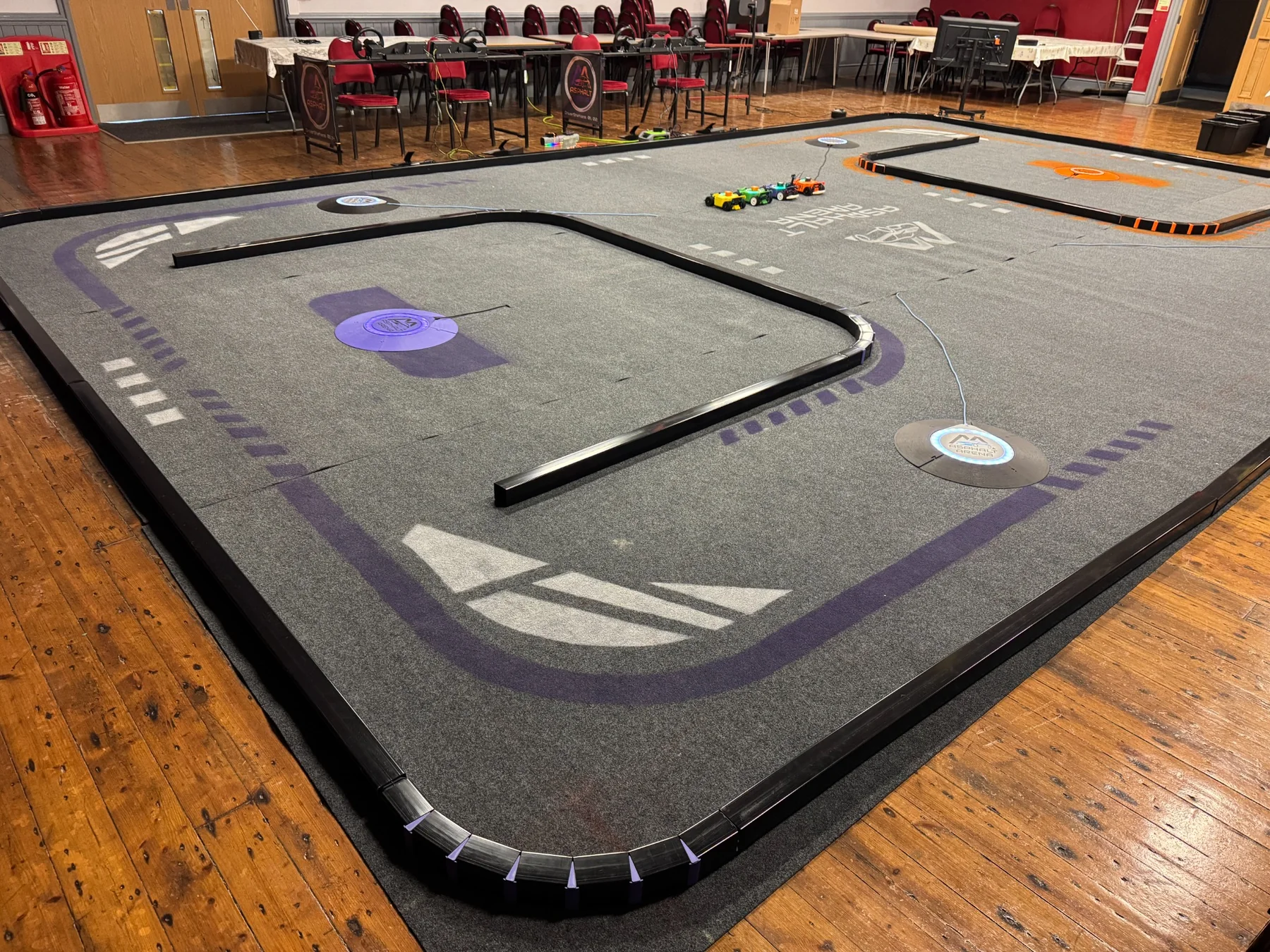 Full-size Asphalt Arena test setup