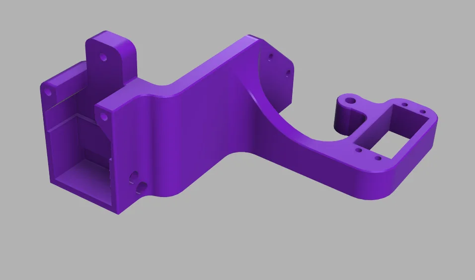 CAD model of automated pit-stop head component